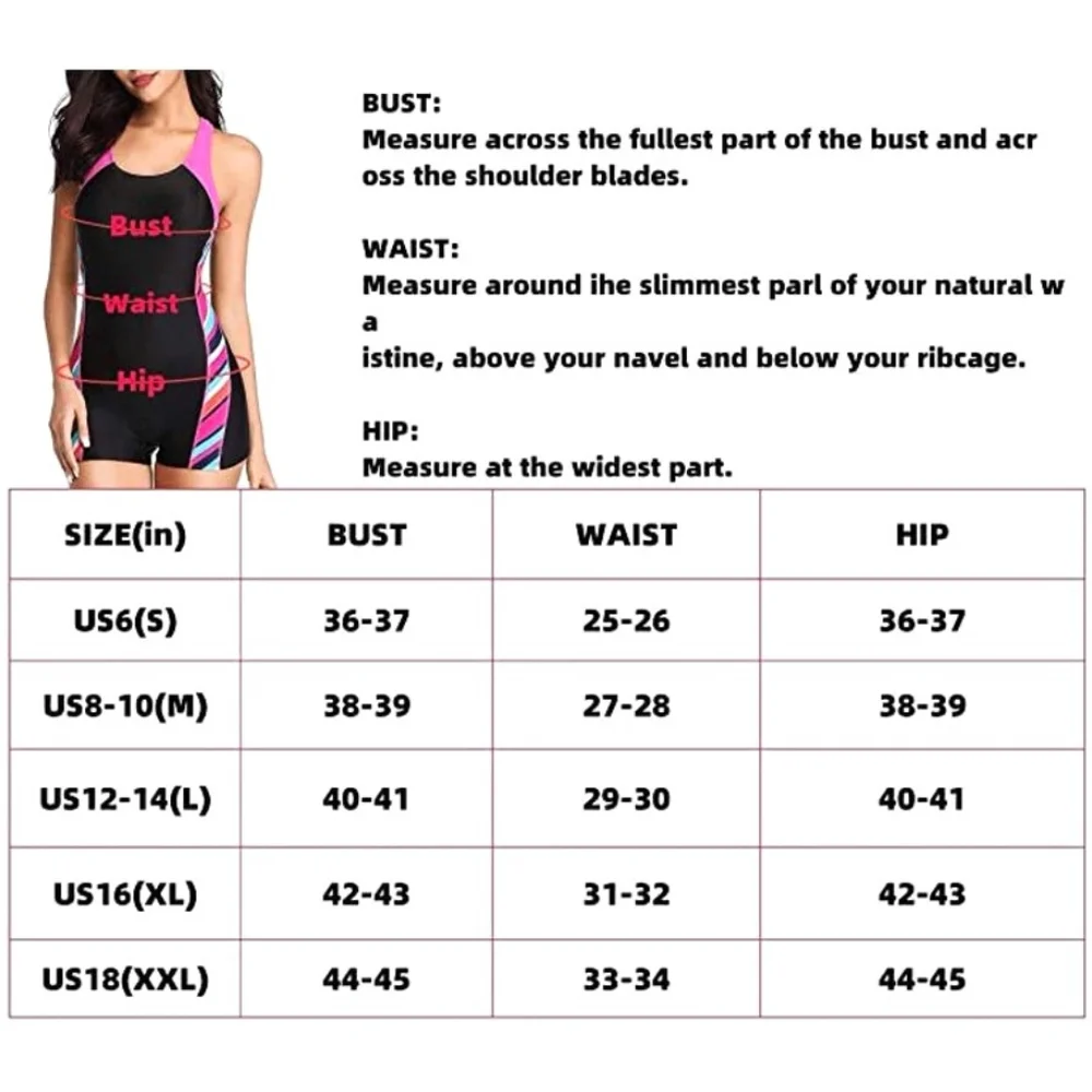 NWT Ecosprial Women's M Athletic One Piece Swimsuits Boyleg Swimming Suit - Picture 8 of 8